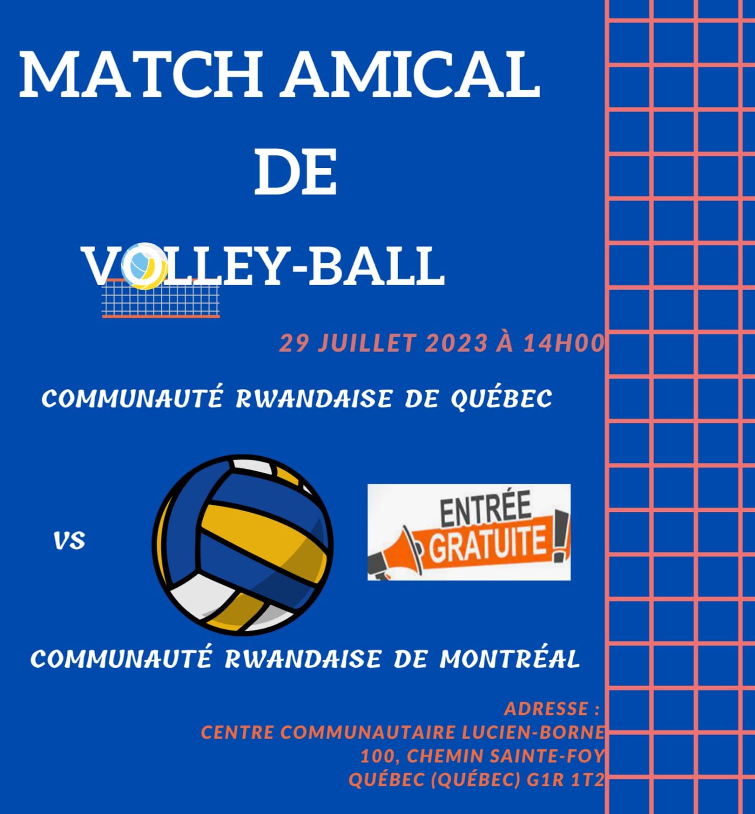 Match Amical de Volleyball CRQ [3] vs CRM [1]